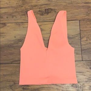 New Free People movement crop top orange XS/S